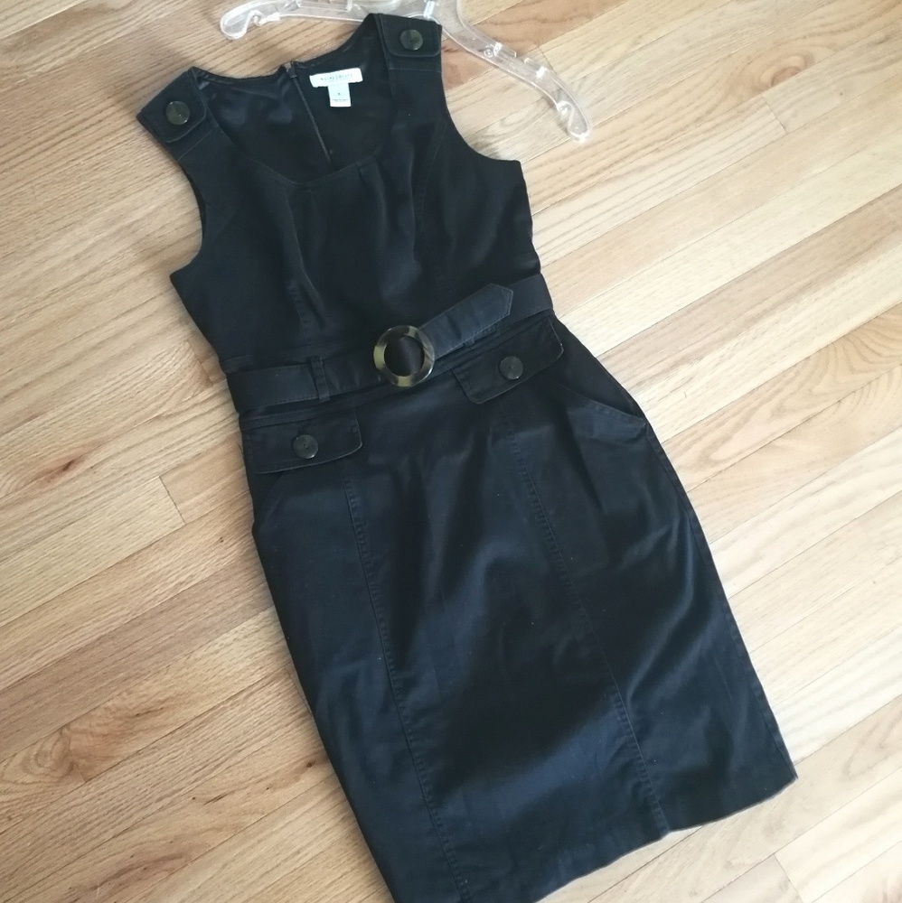 White House Black Market Black Dress with POCKETS